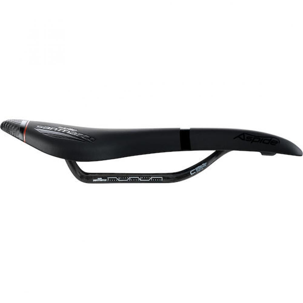 Selle San Marco Sattel Aspide Carbon FX 132 x 277 mm Schwarz - ultraleichter Rennrad-Sattel