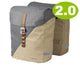 Racktime Doppeltasche Heda 2.0 desert sand dust grey - 24L Fahrradtasche - Dreifachtasche