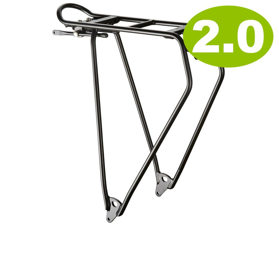 racktime Lightit 2.0 Gepäckträger 28 schwarz â Leichter Aluminium-Fahrradgepäckträger - Snapit 2.0 kompatibel max. 25 kg Traglast für 28 Räder ca. 610 g