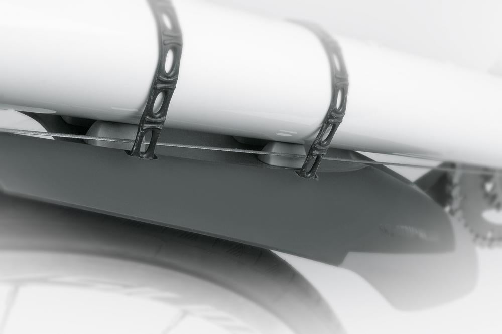 SKS X-Board Schutzblech für 20-28 Zoll Fahrräder - 2-Komponenten-Kunststoff robuste Gummibefestigung verstellbare Cabel-Spacer ideal für Enduro-Bikes Made in Germany