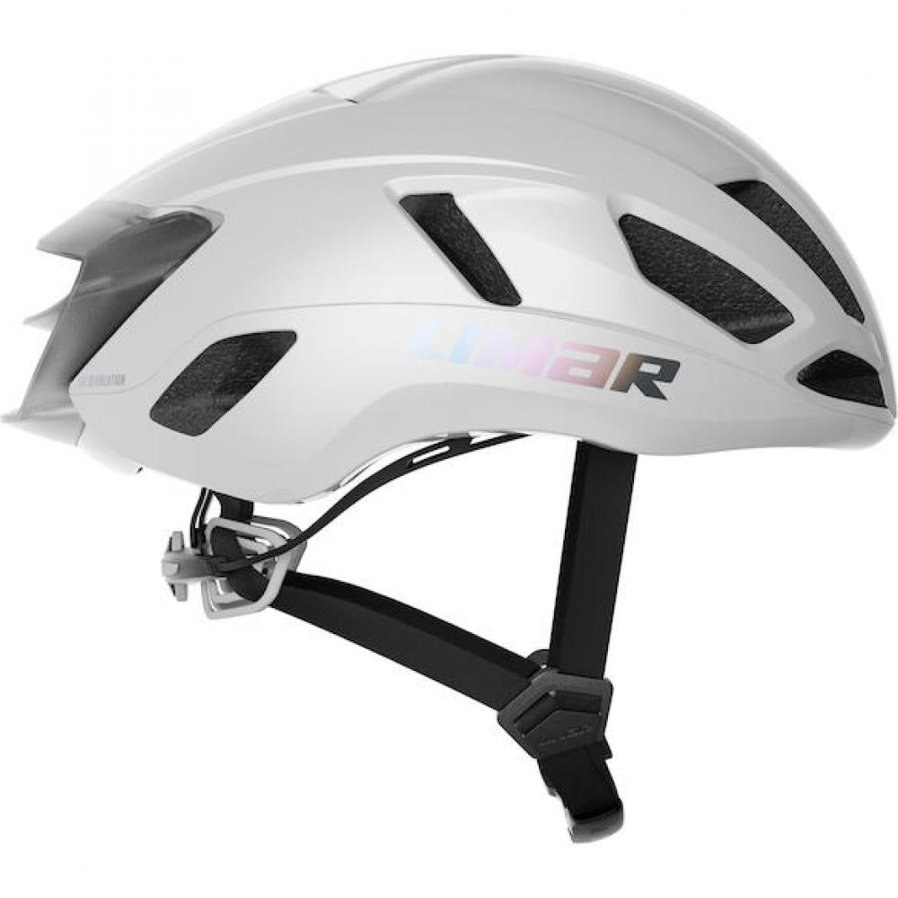 Limar Air Atlas + Mips Iridescent White M - aerodynamischer Rennradhelm mit Top-Belüftung
