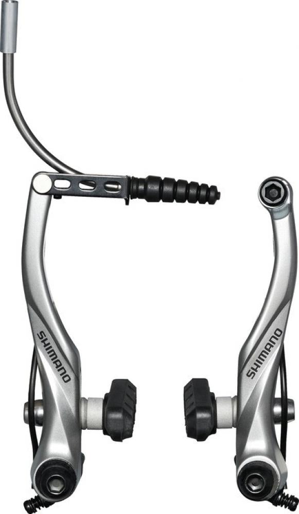 V-Brake Shimano BR-T4000 Vorderrad silber mit Kabelführung - zuverlässige V-Bremse für Trekking und Citybikes