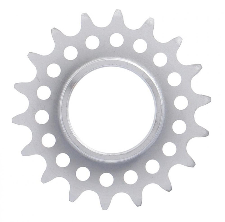 XLC Single Speed Ritzel mit 18 Zähnen, matt verchromt und Gewinde.