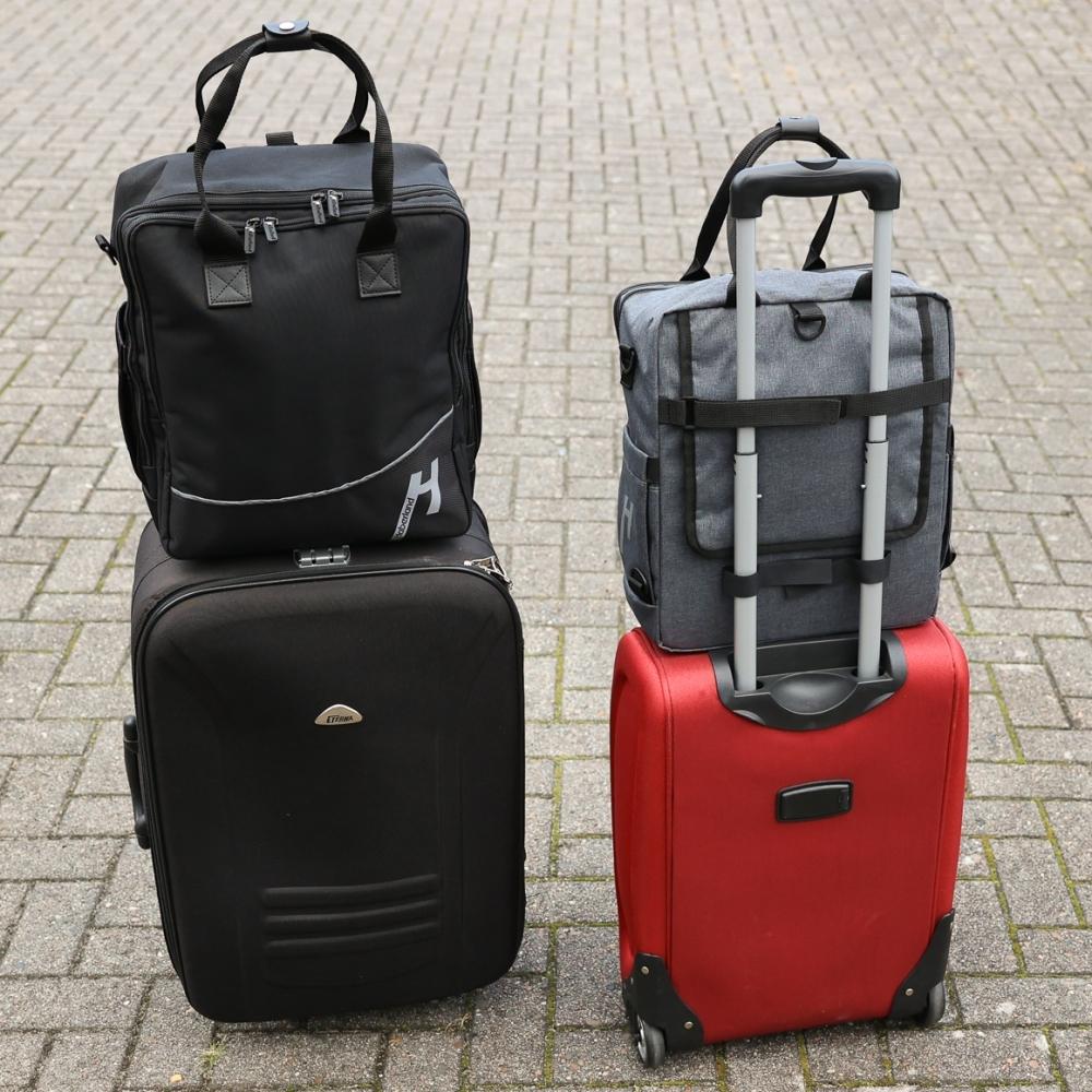 Haberland Bike-Rucksack More Than Work anthrazit - vielseitige Gepäckträger-Tasche und Rucksack
