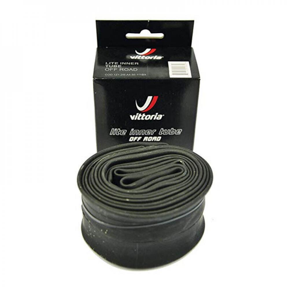 VITTORIA Schlauch 27.5x3.00-3.50 Zoll Fat Bike Lite AV 48 mm - leichter Butylschlauch mit Auto-Ventil