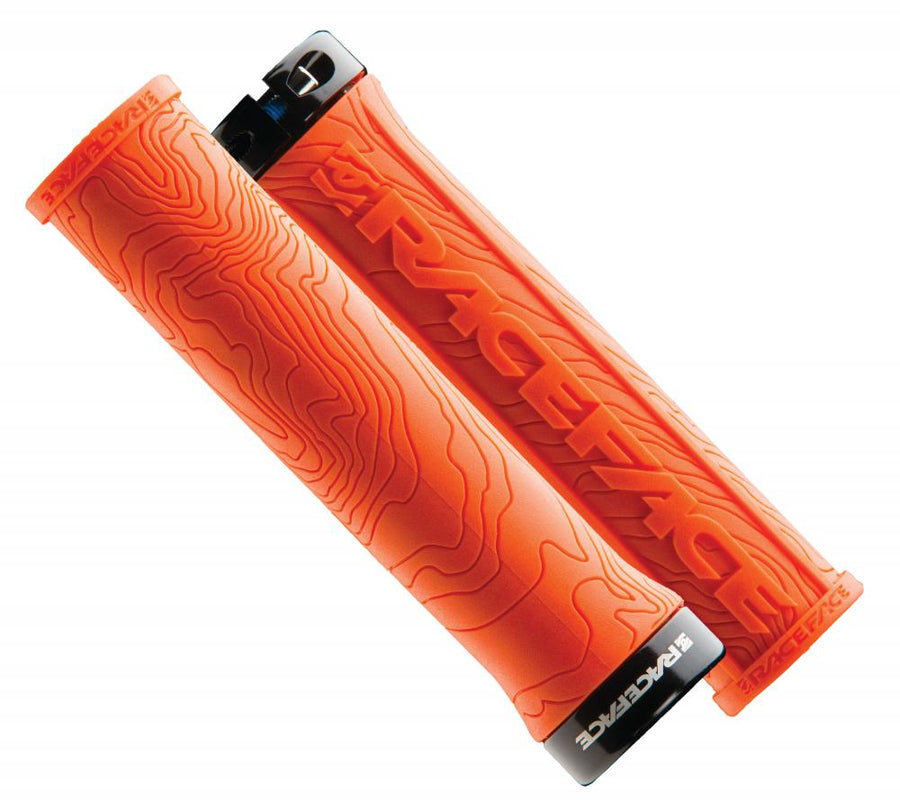 Race Face Half Nelson Single Clamp Lock-On Griffe 29mm orange. Maximaler Grip bei minimalem Gewicht.