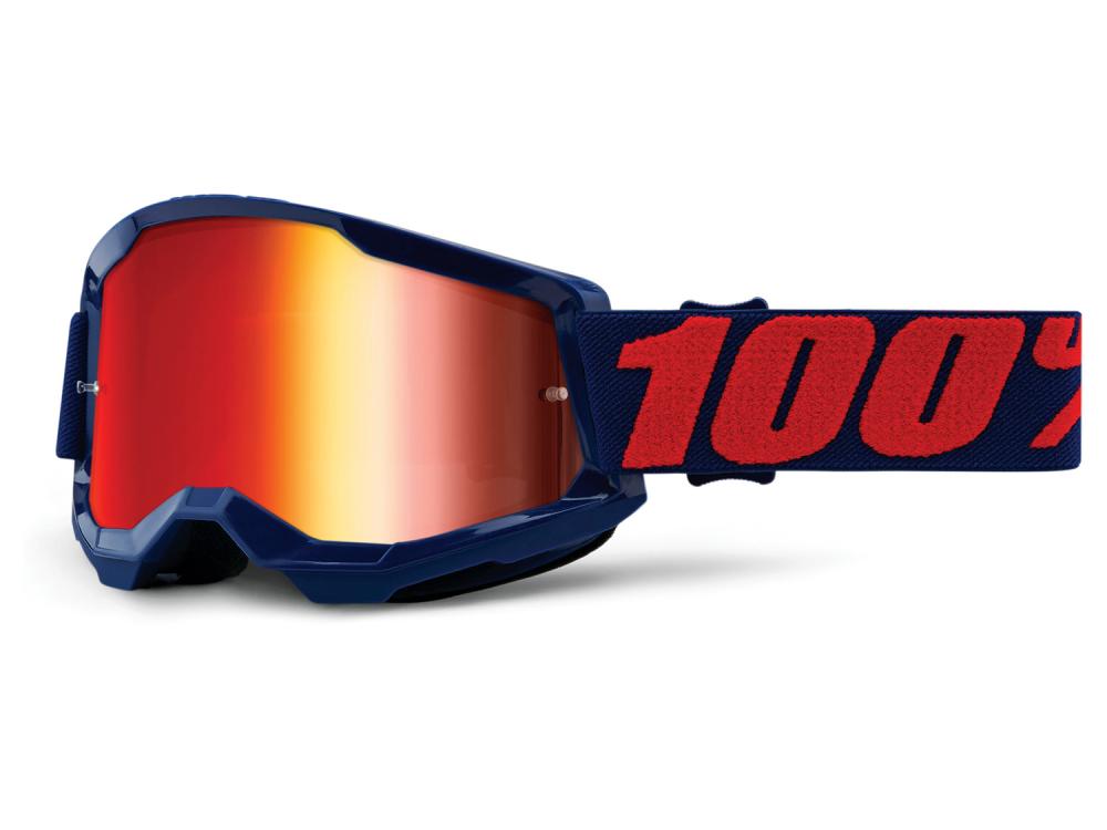100% Strata 2 Goggle - Mirror unis Masego - mehr Sichtfeld & Komfort