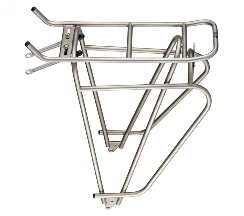 Tubus Cosmo Edelstahl-Gepäckträger 26-28 Zoll Silber - 40 kg Zuladung, 649 g