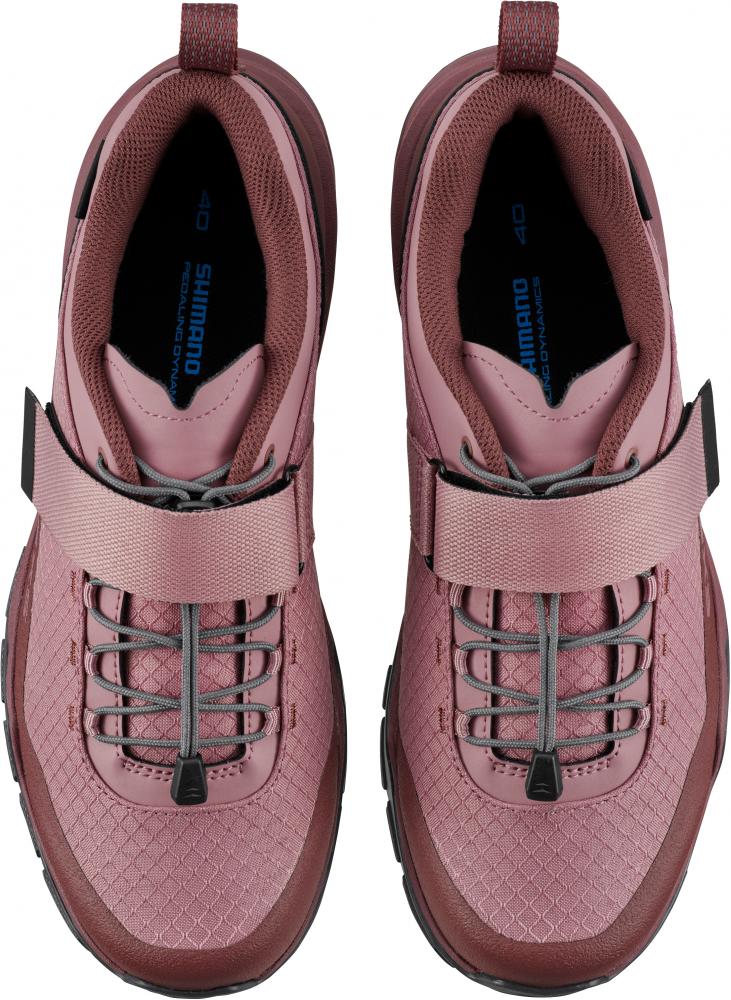 SHIMANO Fahrradschuhe EX500W Damen Touring SPD Größe 40 Damenleisten Fahrradschuhe Rot