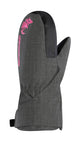 CHIBA Kids Basic Mitten - Kinder Radhandschuhe, wasserdicht, winddicht, atmungsaktiv, dunkelgrau, Gr. II