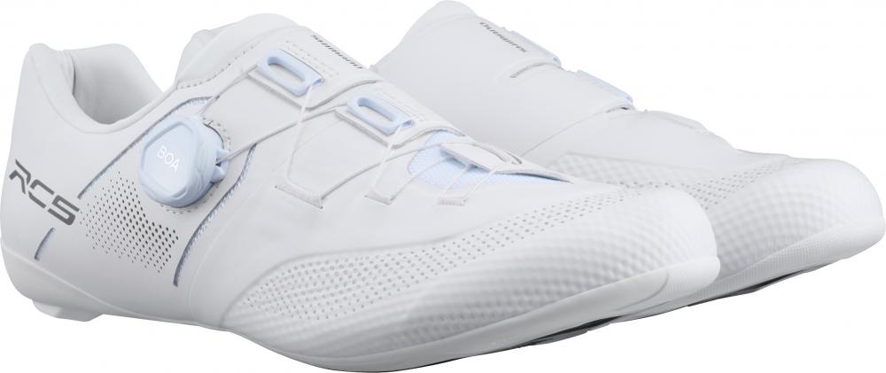 SHIMANO Fahrradschuhe RC503 Road SPD-SL 43 Weiß - Leichte Rennradschuhe mit BOA System
