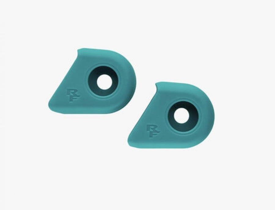 Race Face Crank Boot Kurbelschutz Kit, 2 Stk., Era, turquoise - schützt Deine Kurbeln
