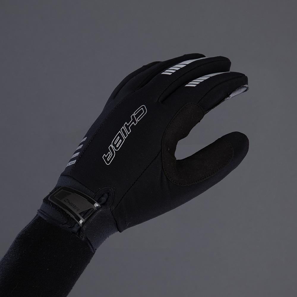 CHIBA Competition Plus - Radhandschuhe schwarz, Größe 11, winddicht & atmungsaktiv
