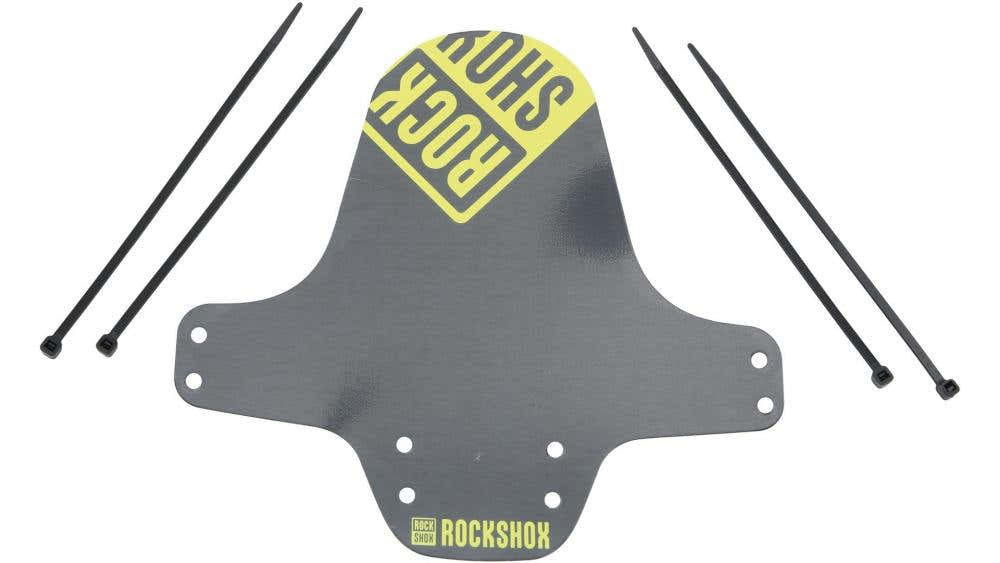 Vr-steckblech Fender Schwarz Gelb - Spritzschutz Für Federgabel