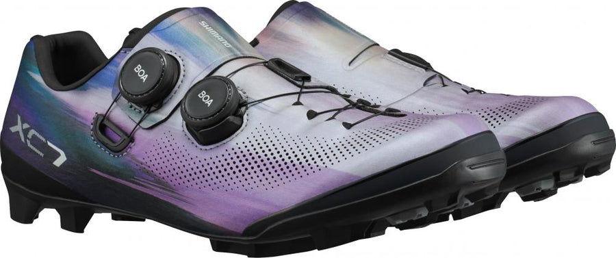 SHIMANO SHIMANO Fahrradschuhe XC703 Herren/Damen MTB SPD Größe 45 breit Lila