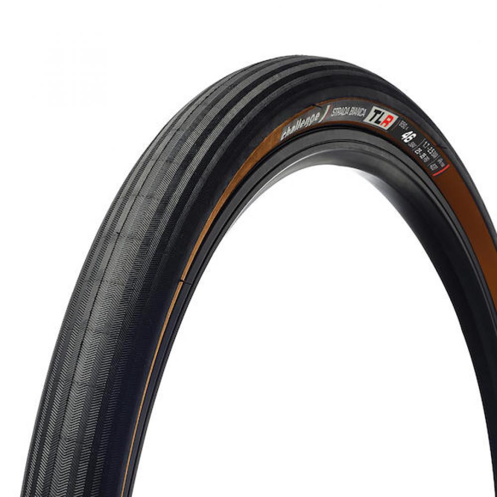 Gravel-reifen Strada Bianca Race Tlr 46-584 Schwarz/braun - Schneller Gravel-performance-reifen