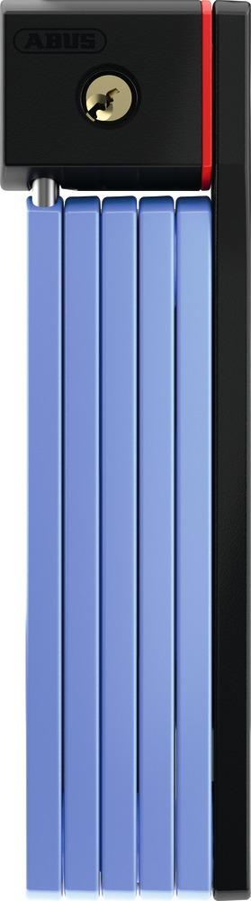 ABUS Faltschloss uGrip BORDO 5700K/80 SH blau - 5 mm Stahl, 80 cm, Sicherheitslevel 7, inkl. Halter, Made in Germany