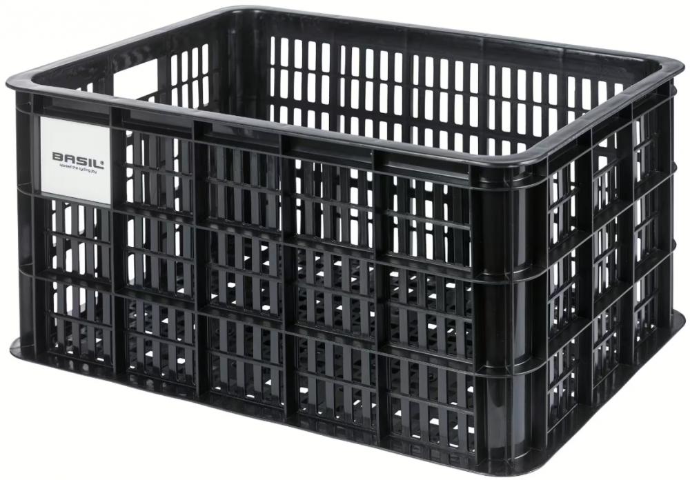 Basil H.R.-Korb Fahrradkiste MIK 2.0 L - recycelter Kunststoff / 40 l - inkl. vormontierter MIK 2.0-Adapterplatte