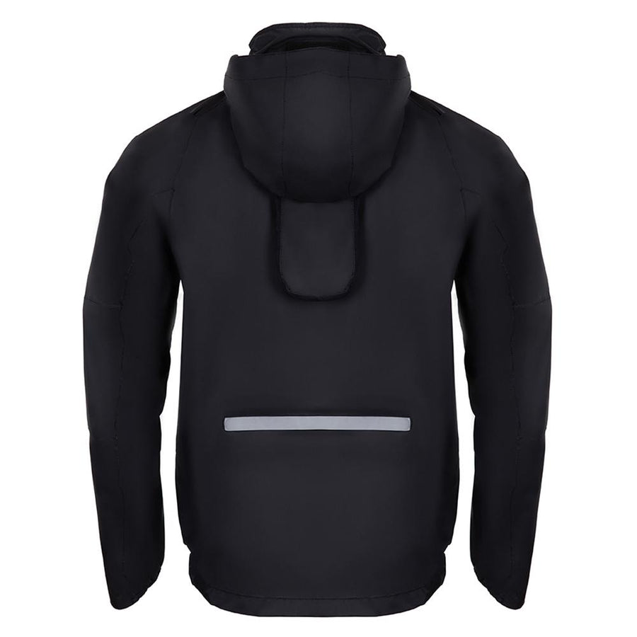 CHIBA Rainjacket - wasserdichte, atmungsaktive Rad-Regenjacke, schwarz, S