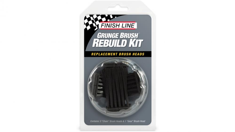 Finish Line Ersatzbürsten-Kit Grunge Brush, 1 kurzer + 2 mittlere + 1 großer Bürstenkopf Ketten- & Komponentenreinigung