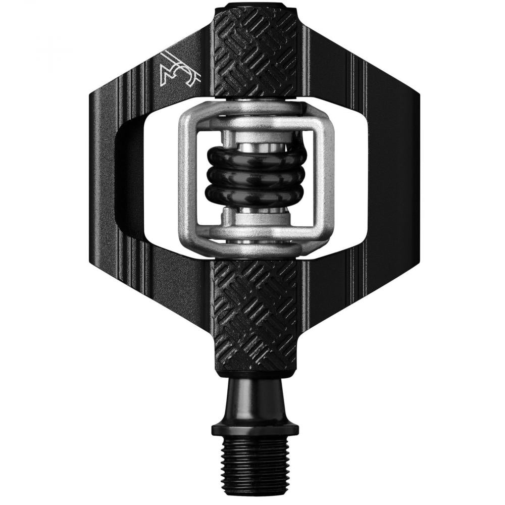 Crankbrothers Candy 3 Klick-Pedal schwarz. Fahrradpedal mit Feder-Mechanismus und Gewinde.