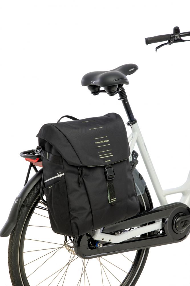 New Looxs Radtasche Vigo Single Black Green 18L Black - sportliche Einzeltasche für Alltag & Tour