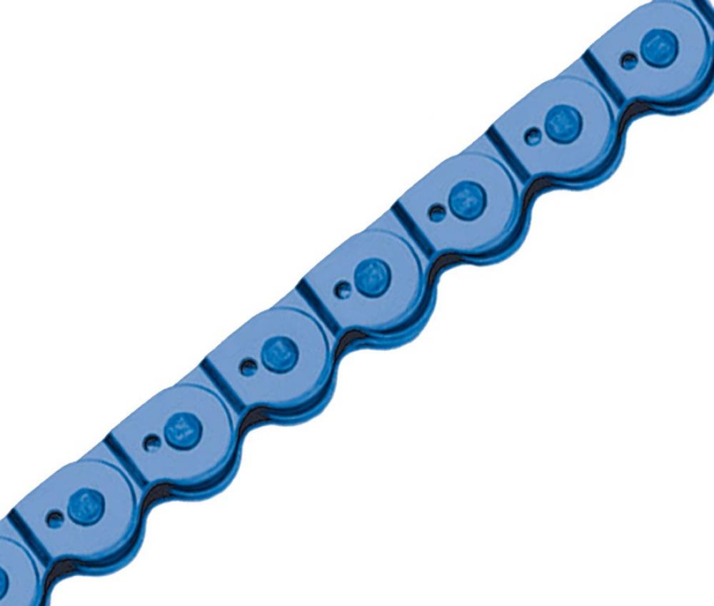 Point Kette Magic Colour blau für Single Speed 1/2x1/8Zoll 102Glieder 6,6mm BMX Trial