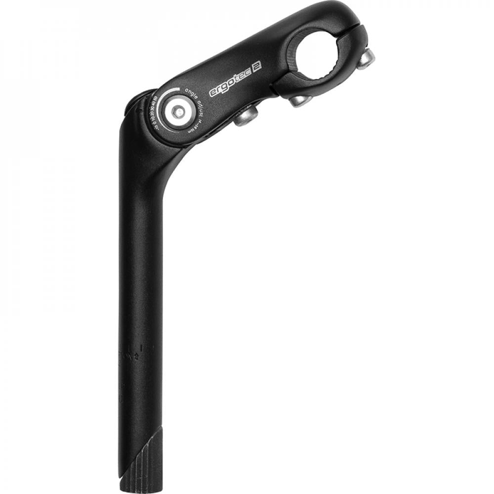 Schaftvorbau Kobra Vario, Fahrradlenker Vorbau, 110 Mm Länge, Schaft Ø 25,4 Mm, Lenker Ø 25,4 Mm, Verstellbar, Aluminium, Schwarz