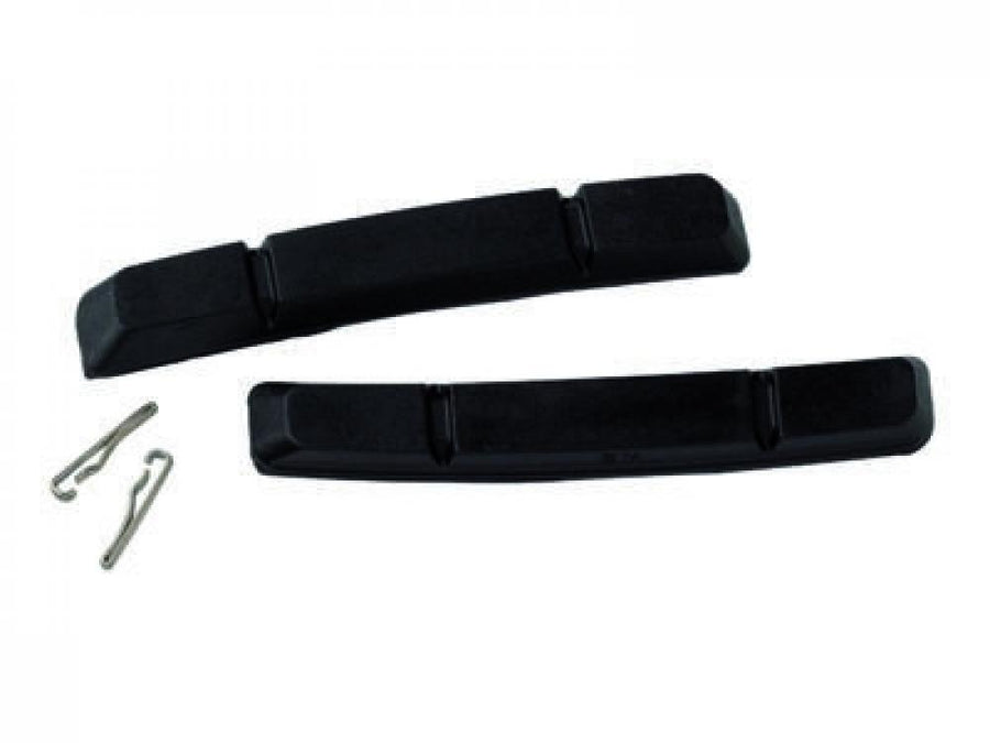 Avid Bremsbelag Set standard schwarz, zwei Gummibeläge und Sicherungsstifte für Rim Wrangler 1 & 2.