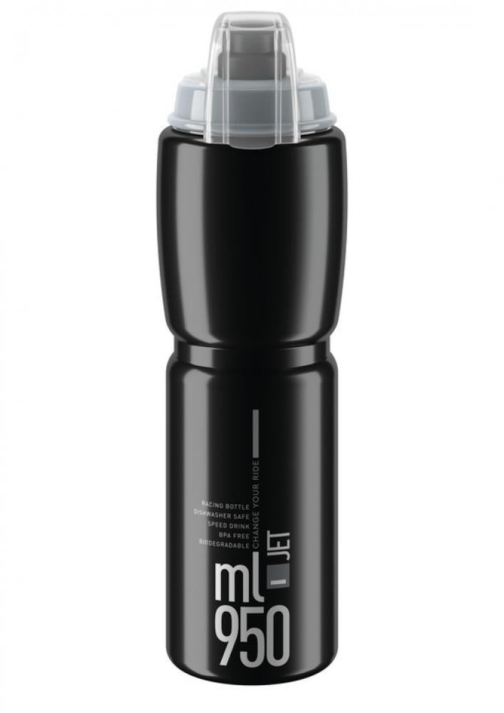 Elite Trinkflasche Jet Plus 950 ml schwarz grau