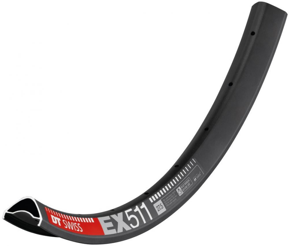 DT Swiss Felge EX 511 27,5" 32 Loch Schwarz - robuste Enduro-Felge der aktuellen Generation
