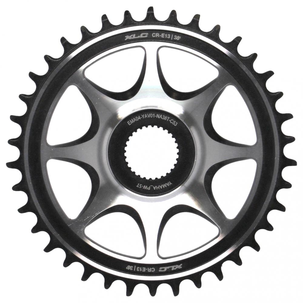 XLC E-Bike Kettenblatt CR-E13 38Z Direct Mount für Yamaha PW-ST, schwarz-silber