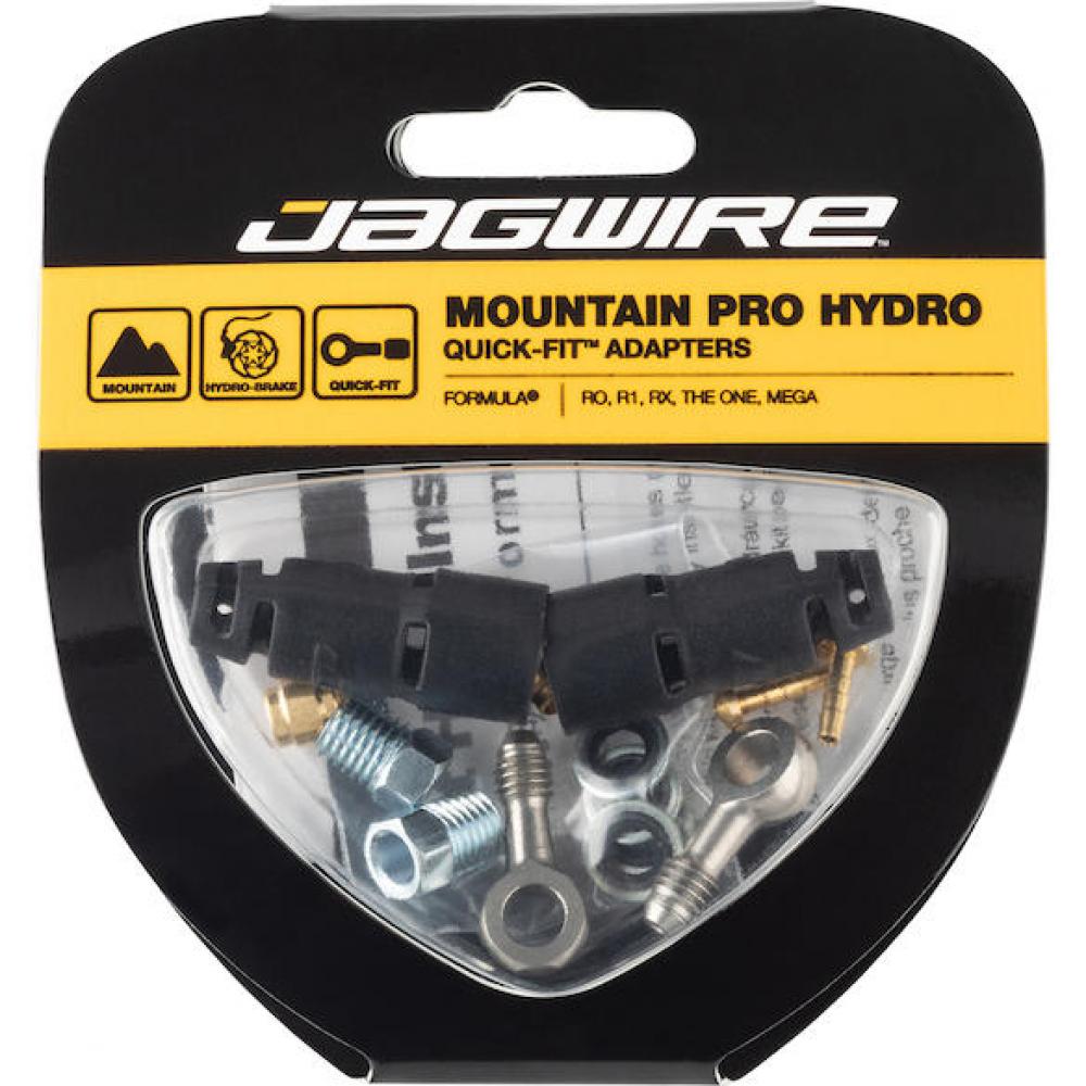 Jagwire Pro Quick-Fit Adapter-Set für Formula - Hydraulik Anschlussset Schwarz/Silber