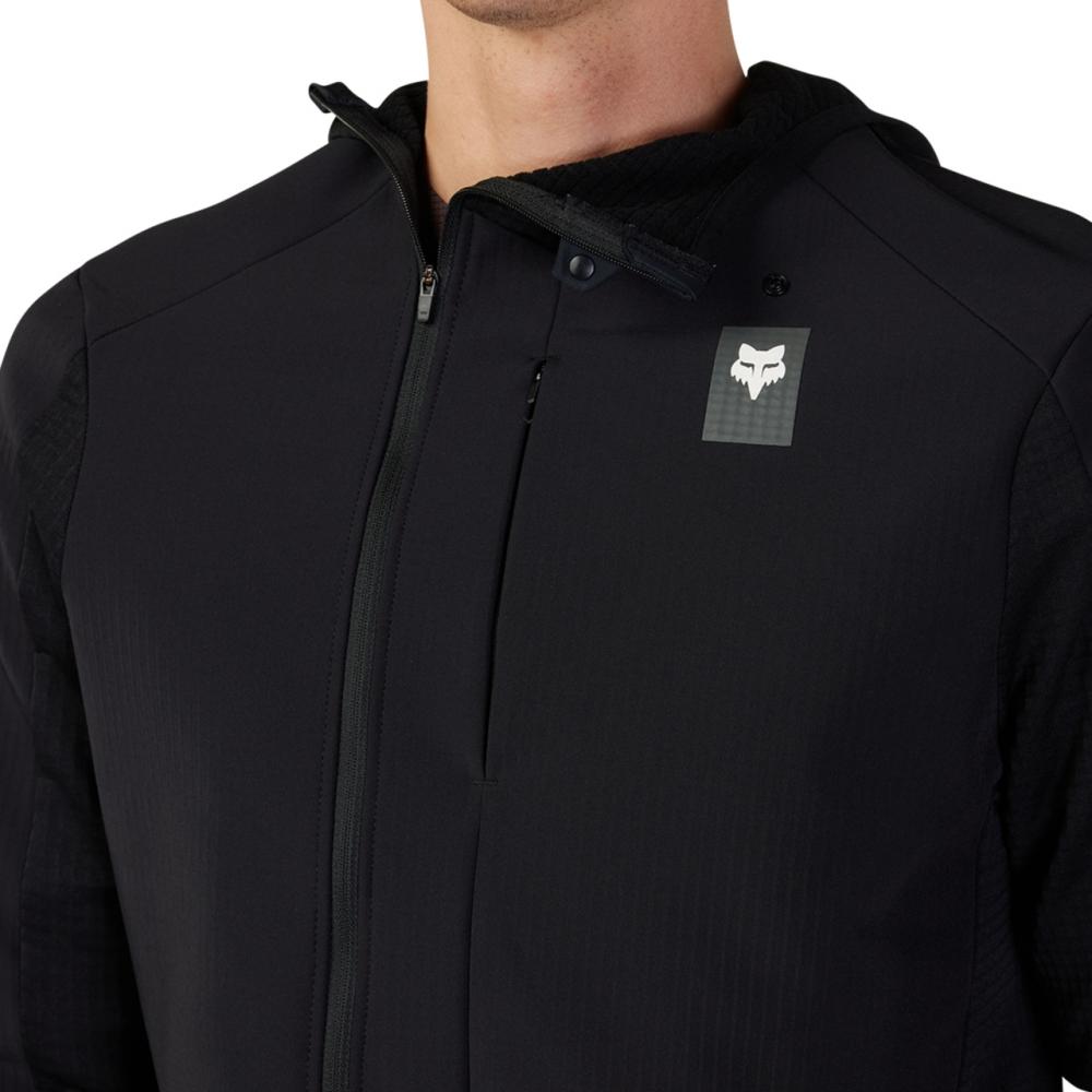 FOX Defend Thermal MTB-Hoodie Schwarz XXL mit Polartec Power Grid