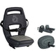 Widek Kindersitz QIBBEL 6+ JUNIOR bis 35 kg schwarz für Gepäckträger inkl. Fußstützen+Schutzplatten
