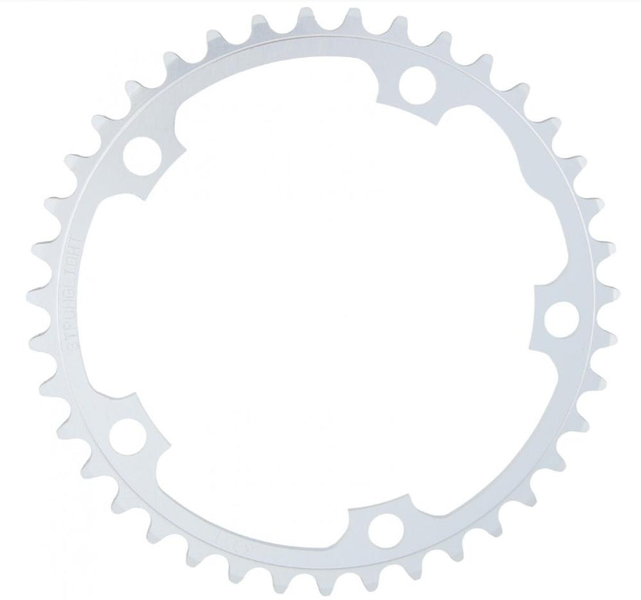 Stronglight RACE Kettenblatt 130 mm 38 Zähne Silber - Alu 5083 für 9/10-fach