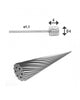 XLC Schaltinnenzug Ø 1,1/ 3000mm 1 Nippel Ø4x4mm
