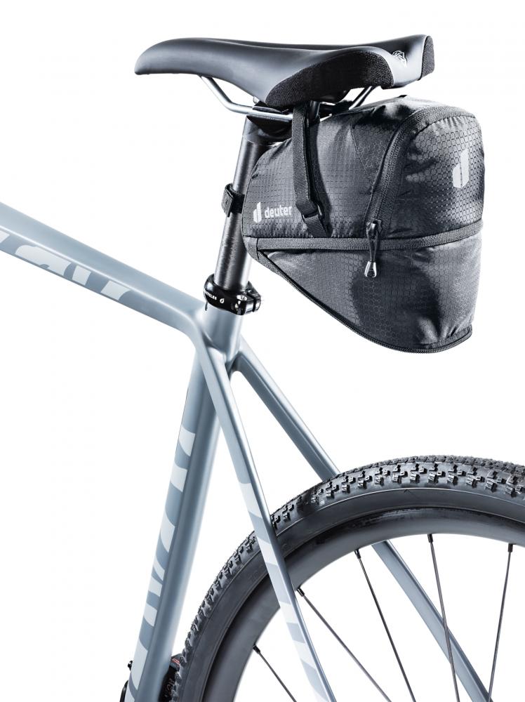 Bike Bag 1.1 + 0.3 Satteltasche Schwarz - Leichte Fahrradtasche mit Klettverschluss