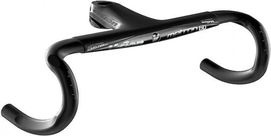 Vision Lenker Metron 6D Integrated 100 x 400 mm Schwarz - aerodynamischer Vollcarbon-Lenker