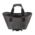racktime Gepäckträgertasche Einkaufstasche Agnetha 2.0 dusty grey - Fahrradtasche 15 mit Snapit-Adapter wasserabweisend Tragegriff Innenfach Reflektoren
