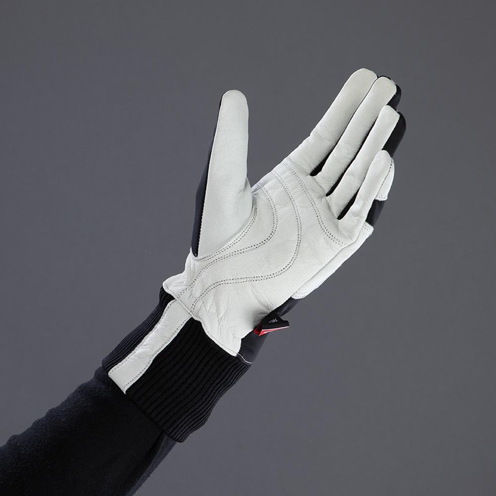 CHIBA Nordic Plus - winddichte, atmungsaktive Radhandschuhe mit Nappa-Leder, Größe 7
