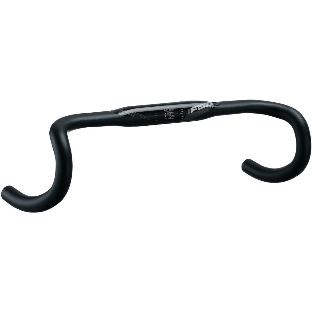 FSA Energy Compact ACR Lenker 31,8 x 420 mm Schwarz - Ergonomischer Rennradlenker