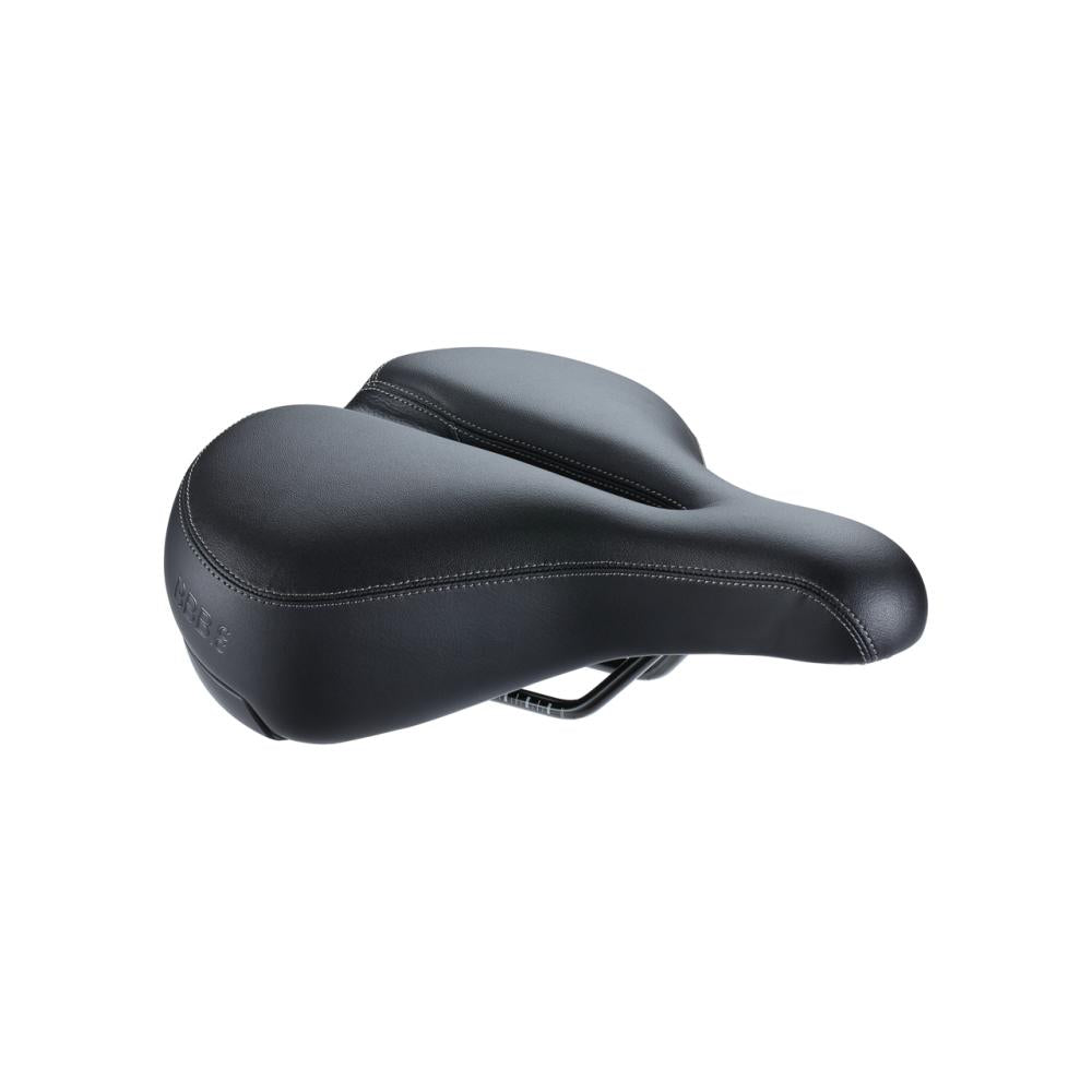 Softshape Upright Anatomic City-sattel 220×265 Mm Mit Memory-schaum, Federung & Druckentlastung - Schwarz