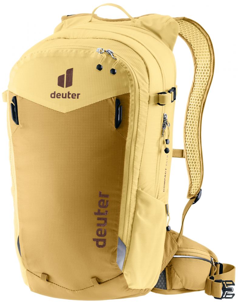 Deuter Compact EXP 14+3 Fahrradrucksack 14 Liter Savanna-Dune - Airstripes-Rückensystem