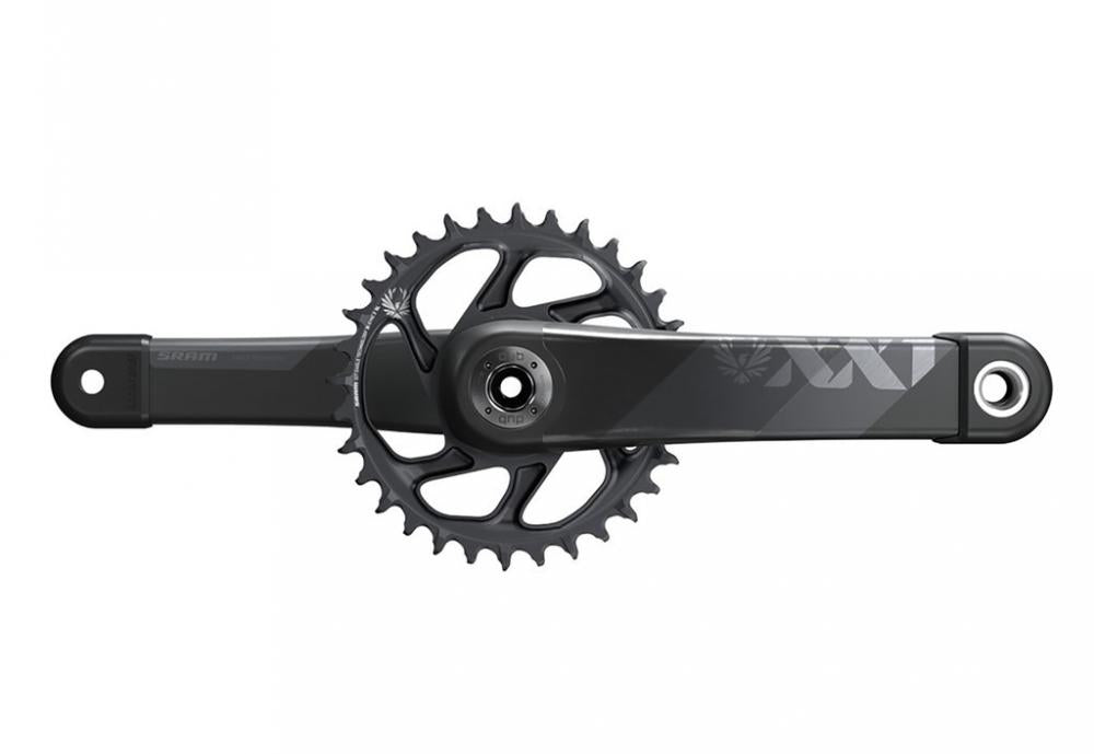 SRAM XX1 Eagle DUB Kurbelgarnitur 175mm 34T in Grau für leichte High-End-Performance.