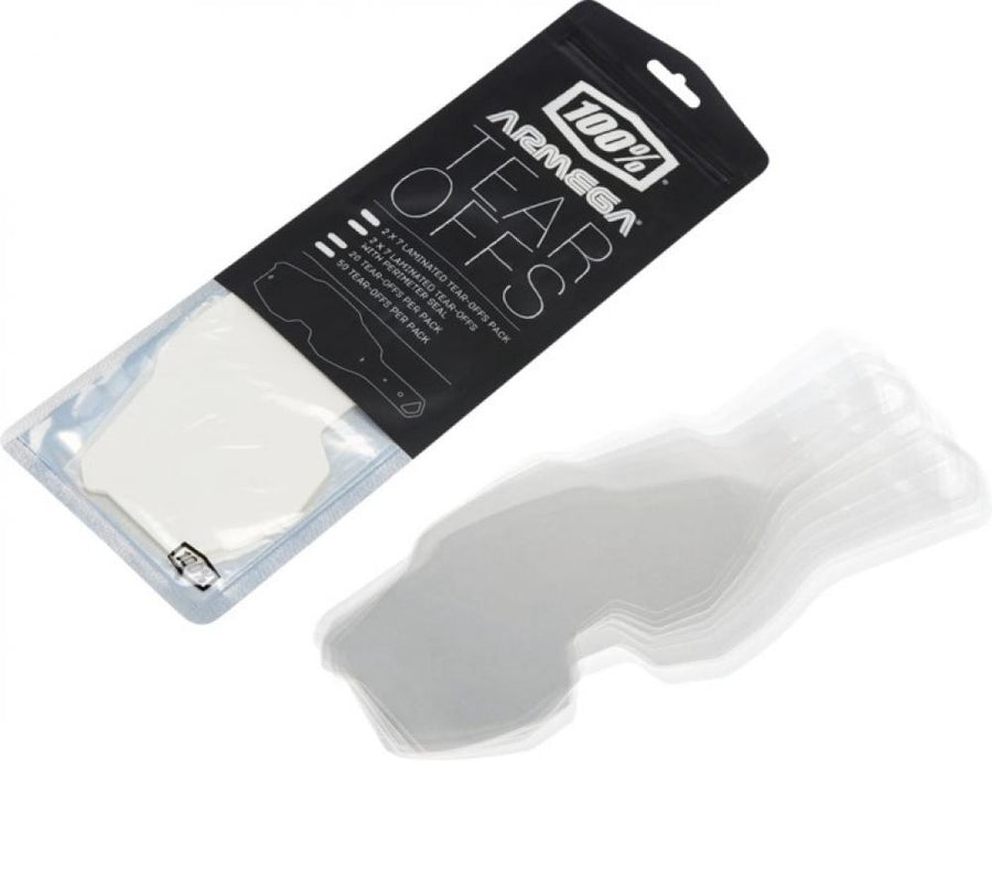 100% Armega Laminated Tear-Offs (2 x 7 pcs) unis no color - maximale Sicht bei jedem Rennen