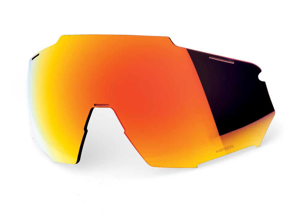100% Racetrap HiPER Mirror Replacement Lens unis red - hochwertige Ersatzscheibe für klare Sicht