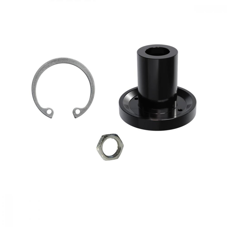 MAGURA VYRON MDS-V3 Travel Kit -25mm: Schwarze Hülse, Sicherungsring und Mutter für präzise Hubanpassung.