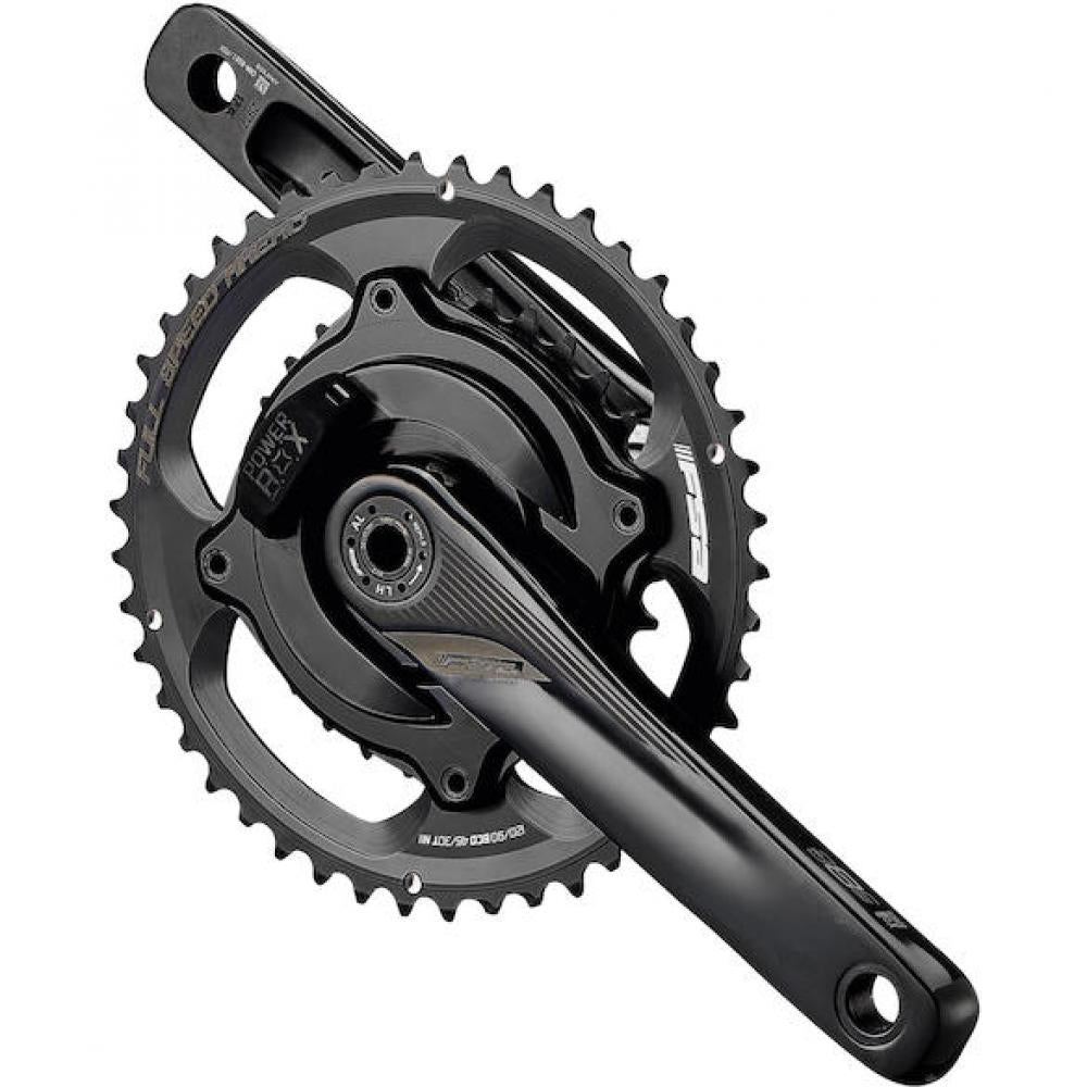 FSA Leistungsmesskurbel Powerbox Road Alloy Supercompact 175 mm Schwarz - effiziente Wattmessung