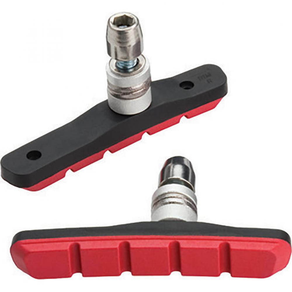 Bremsschuhe Mountain Sport Für V-brake Standard Rot - Starke Allwetter-bremsleistung